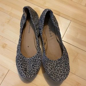Leopard print flats